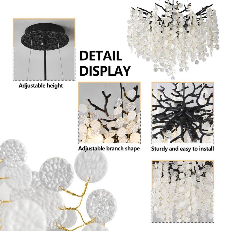 Modern Tree Branch Chandelier Crystal Pendannt Light Fixtures