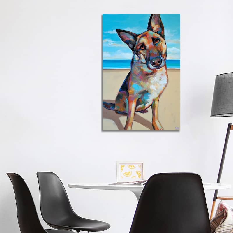 iCanvas "German Shepherd" by Robert Phelps Canvas Print - 40x26x1.5