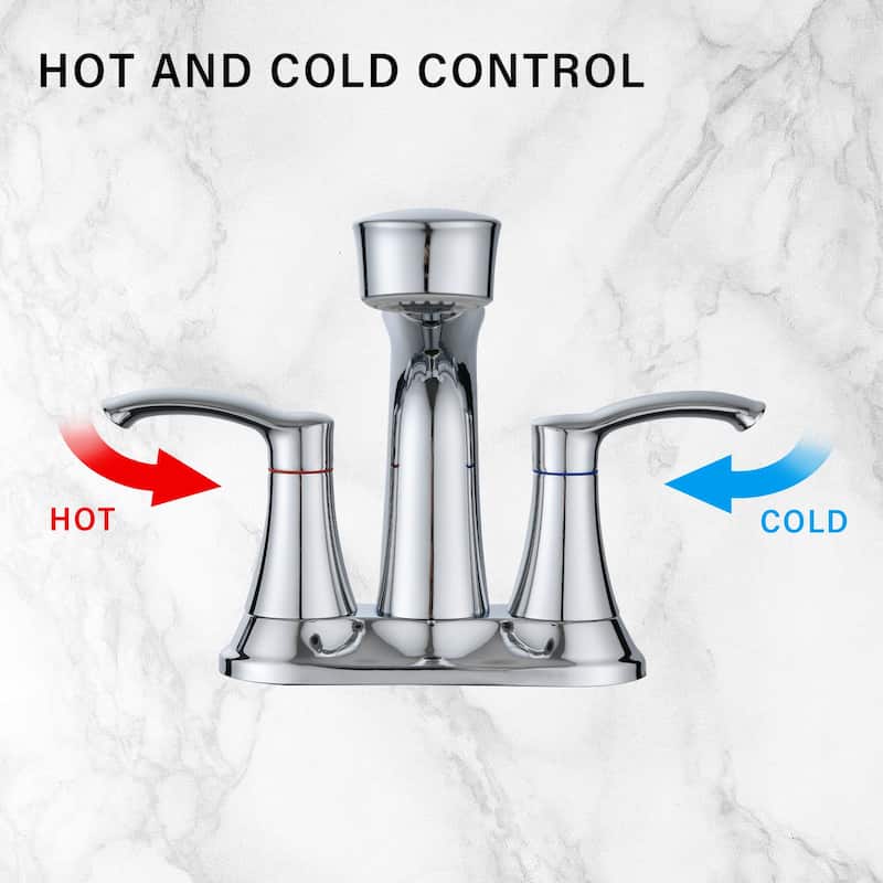 Bathlet 2-Handle Bathroom Sink Faucet with Pull Out Sprayer