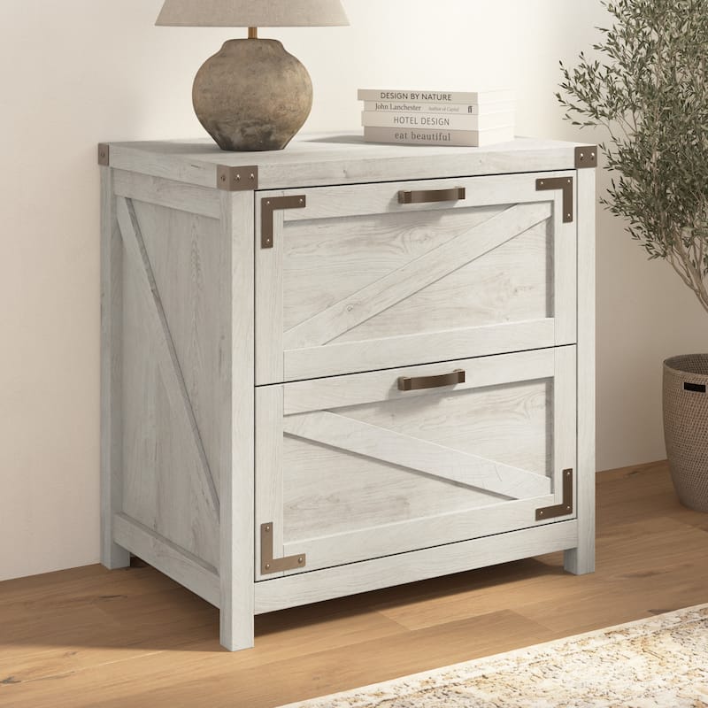 Knoxville 2 Drawer Lateral File Cabinet by Bush Furniture - Cottage White