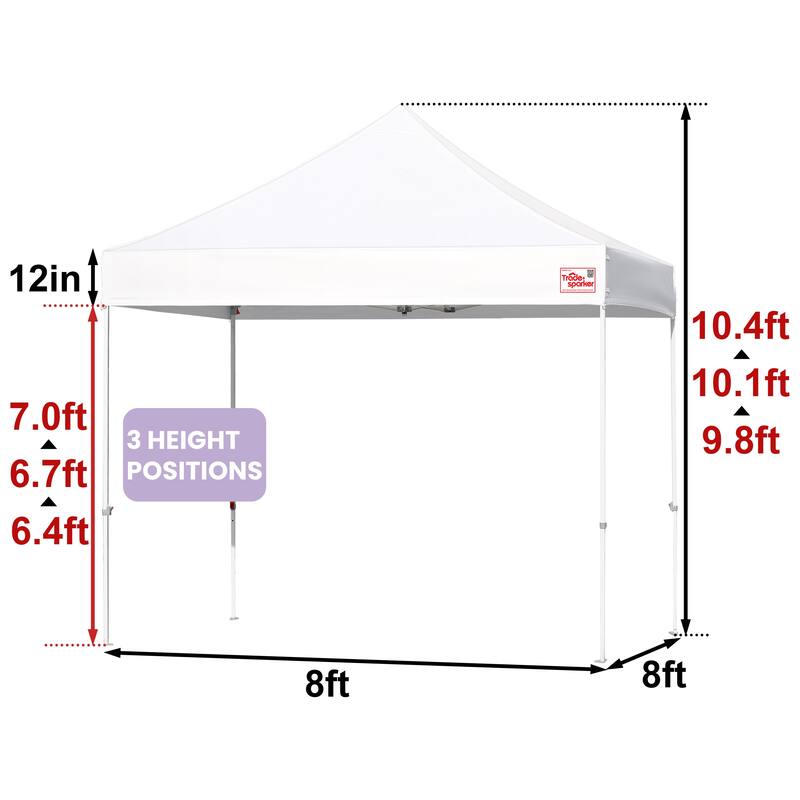 Tradesparker ez Pop-Up Canopy Tent Commercial Instant Shade