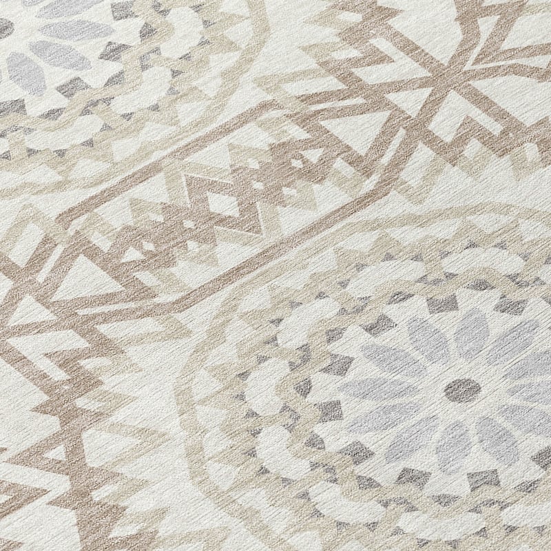 Machine Washable Indoor/ Outdoor Chantille Boho Moroccan Rug