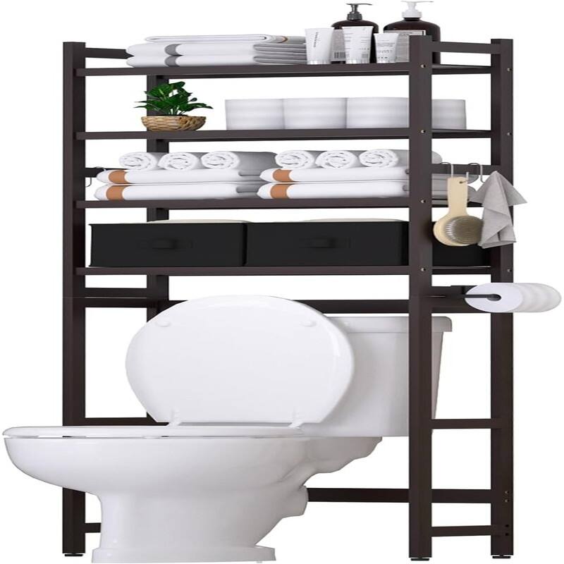 Over The Toilet Storage - 9.17"D x 23.23"W x 65.35"H