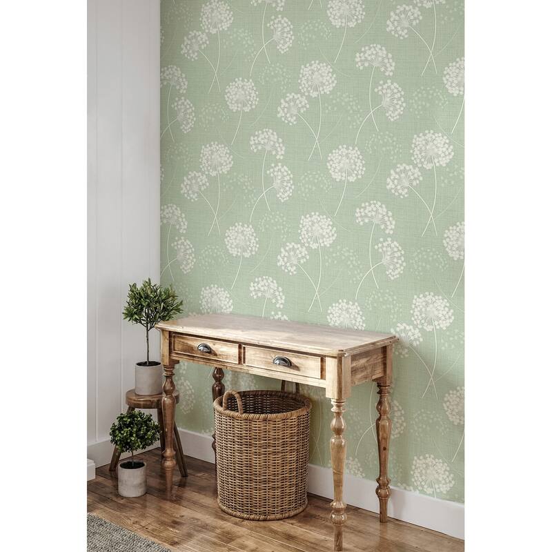 Fine Decor Grace Green Floral Wallpaper