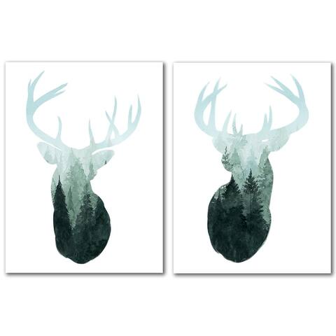 Forest Majesty by World Art Group 2 Piece Wrapped Canvas Art Set