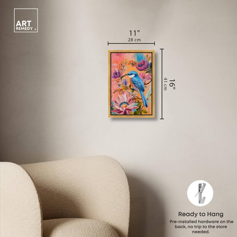 Spring Bird Canvas by Art Remedy