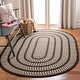 preview thumbnail 4 of 57, SAFAVIEH Handmade Braided Levina Country Rug 2'6" x 4' Oval - Ivory/Dark Brown - Oval
