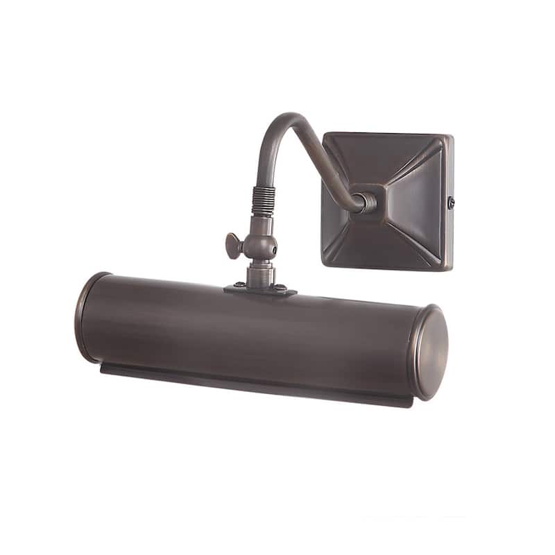 Leo 1 Light Small Picture Light in Dark Bronze - 5.5"h x 7.5"w x 8"d
