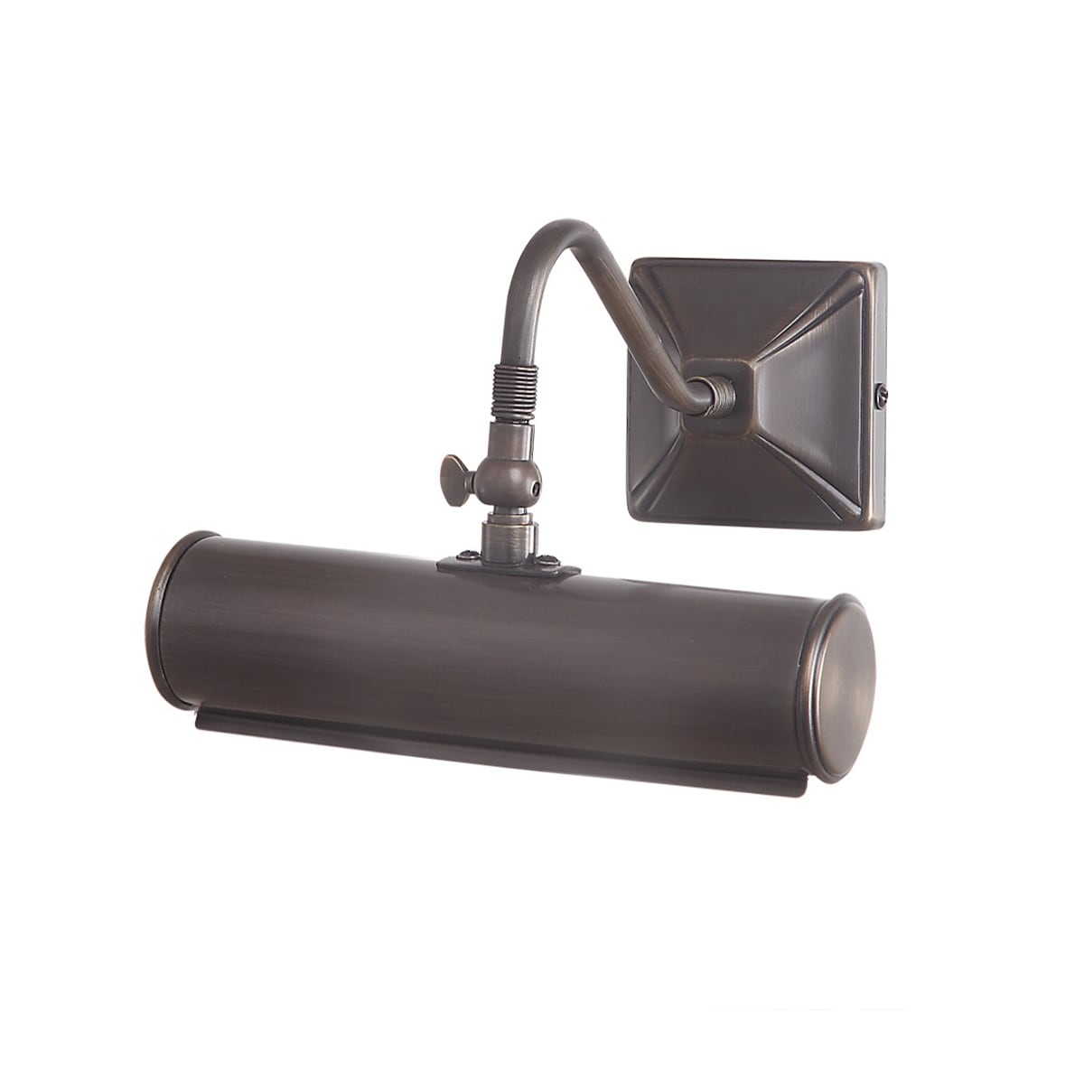Leo 1 Light Small Picture Light in Dark Bronze - 5.5"h x 7.5"w x 8"d