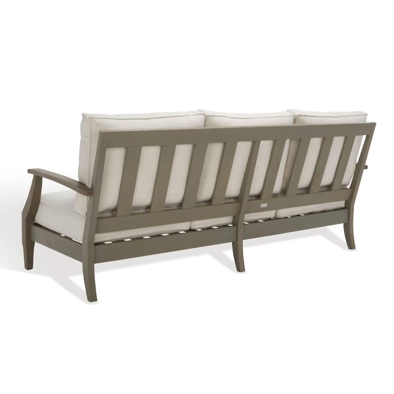 SAFAVIEH Couture Martinique Wood Patio Sofa - 82"W x 35"D x 32"H