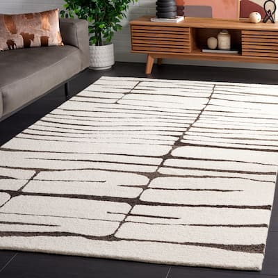 SAFAVIEH Handmade Ebony Tseng Contemporary Wool Rug