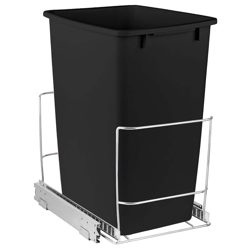 HOLDN' STORAGE Pull Out Trash Can Under Cabinet With Trash Can Included - Install Length or Widthwise