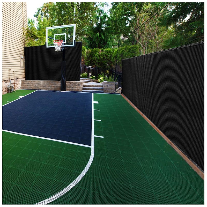 Boen Privacy Netting Black 92" x 150' With Woven Eyelets