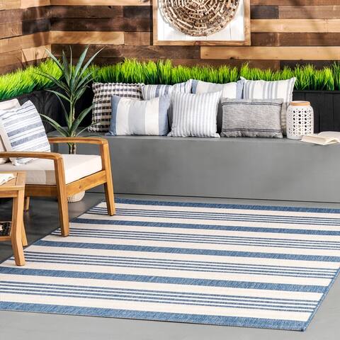 nuLOOM Indoor/Outdoor Striped Patio Area Rug
