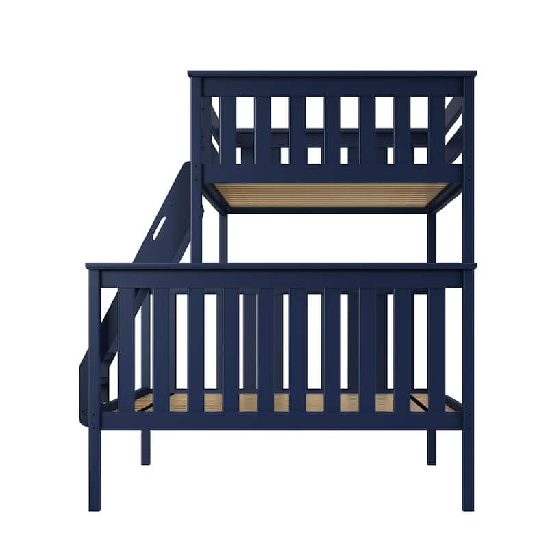 Now Furniture Twin Over Full Bunk Bed with Angled Ladder