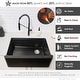 preview thumbnail 35 of 46, STYLISH Undermount 30" Workstation Single-Bowl Composite Granite Kitchen Sink - 30" x 21" x 10"