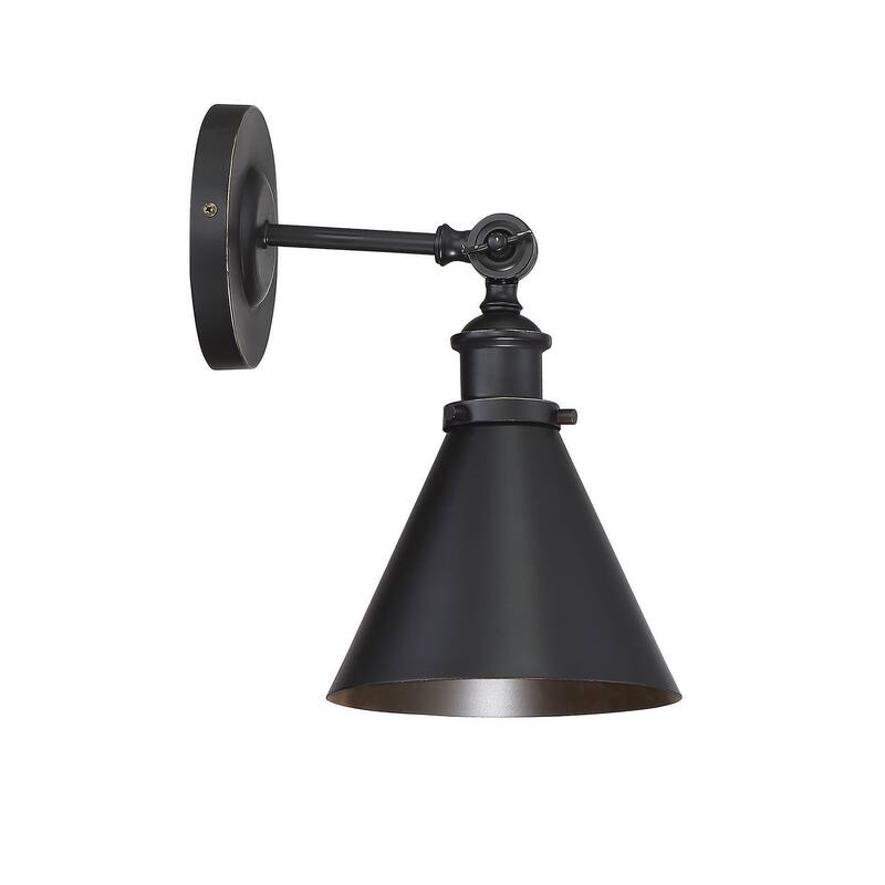 Savoy House Glenn Single Light 12" Tall Wall Sconce with a Metal Shade
