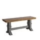 preview thumbnail 11 of 18, Eleanor Black Farmhouse Trestle Base Panel Back 6-piece Dining Set by iNSPIRE Q Classic
