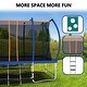 preview thumbnail 15 of 26, 14 ft. Rectangular Outdoor Trampoline with Safety Enclosure Net