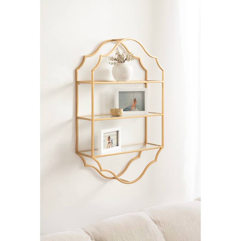 Kate and Laurel Leanna Tiered Wall Shelf