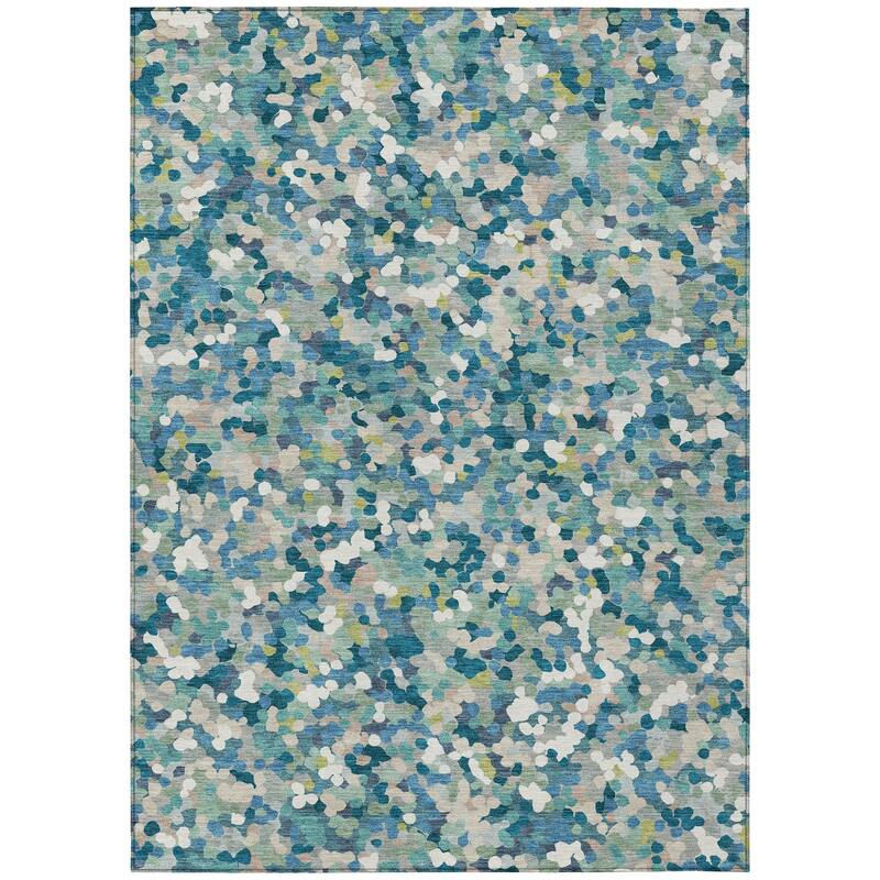 Machine Washable Indoor/ Outdoor Contemporary Halia Chantille Rug