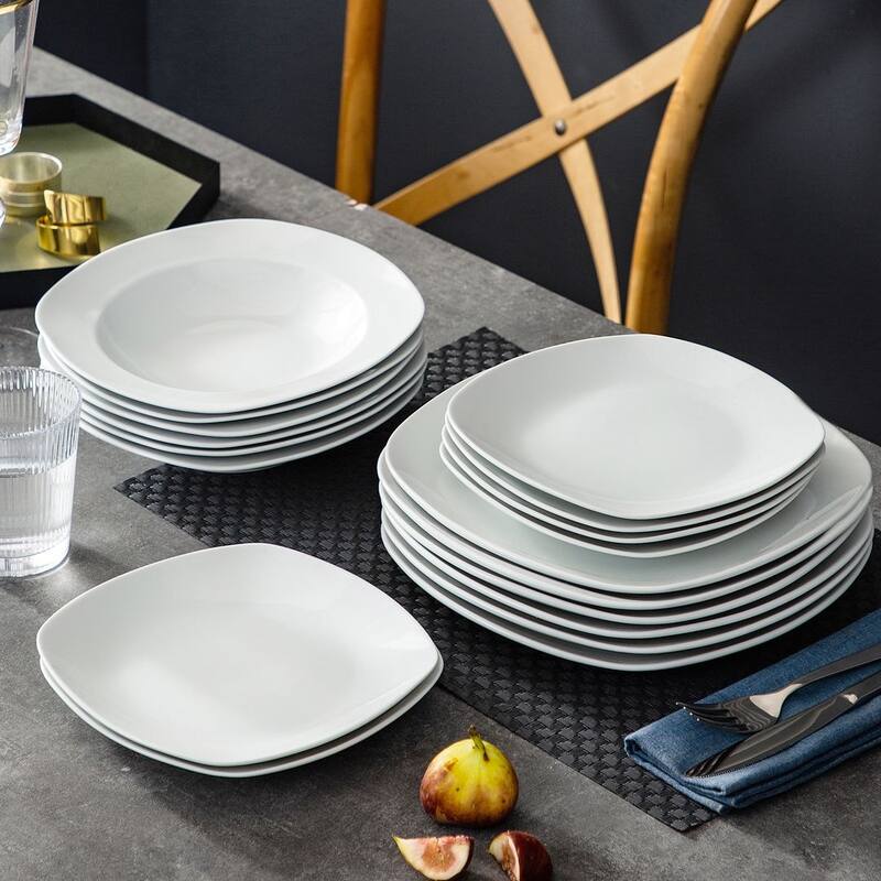 MALACASA Porcelain Modern Dinnerware Set