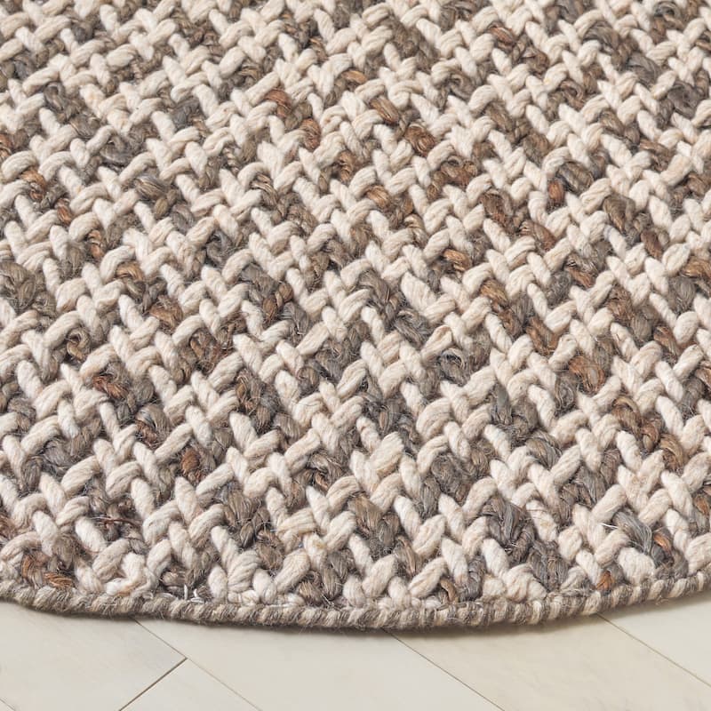 SAFAVIEH Natural Skrima Fiber Couture Wool Rug