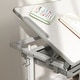preview thumbnail 26 of 25, Qaba Kids Desk and Chairs Set, Height Adjustable Children School Study Desk with Tilt Desktop, Storage Drawer