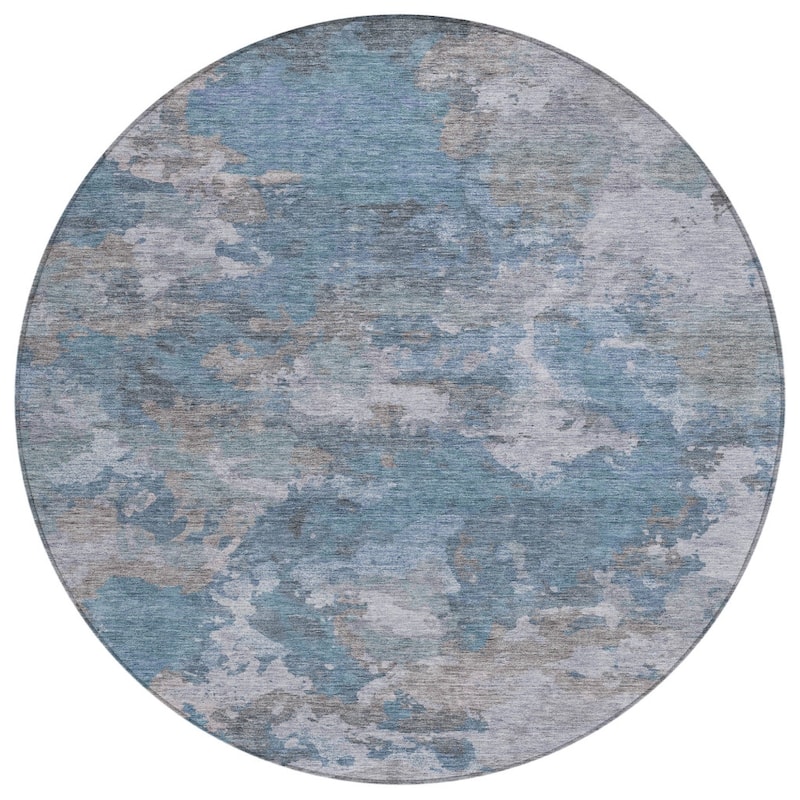 HomeRoots Abstract Transitional Rectangle Outdoor Rug