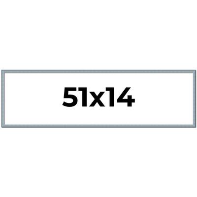 51x14 Frame Rustic Sky Blue Solid Wood Picture Frame | 0.75 Inch