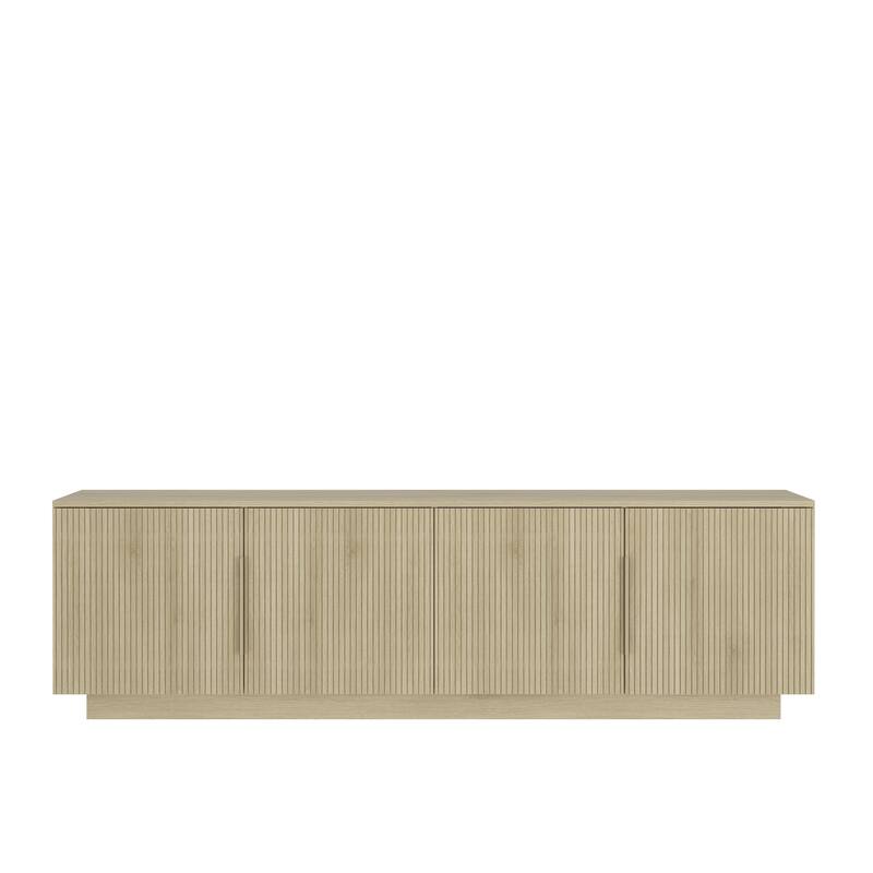 TV Stand with 16 Color LEDs, 68" Modern TV Stand, TV Cabinet Entertainment Center for 55 60 65 Inch TV