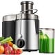 preview thumbnail 1 of 3, Centrifugal Juicer with 3'' Feed Chute, Stainless Steel, 3 Speed, Black Black