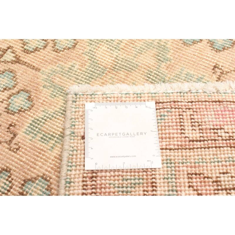 ECARPETGALLERY Hand-knotted Antalya Vintage Salmon Wool Rug - 3'3 x 4'8