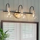 preview thumbnail 20 of 36, Modern 1/2/3/4 Lights Black Gold Bathroom Vanity Light Fixture Farmhouse Wall Sconce Light for Bathroom 3-Light