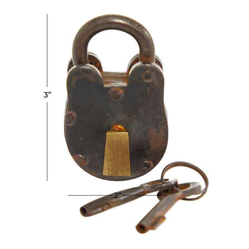 Bronze Metal Lock And Key