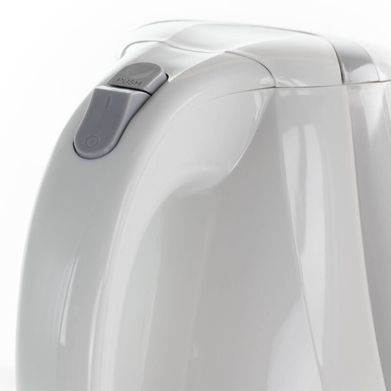 1.7L Rapid Boil Cordless Serving Electric Tea Kettle in White