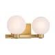 preview thumbnail 4 of 3, Minka Lavery 3492 Mooncrest 2 Light 16" Wide Bathroom Vanity Light