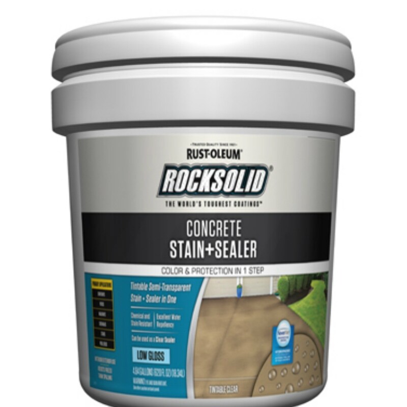 Stain Colors Rustoleum Rock Solid Semi Transparent Concrete Stain