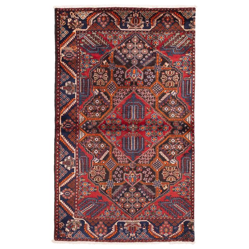 ECARPETGALLERY Hand-knotted Anadol Red Wool Rug - 4'4 x 7'5