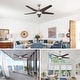 preview thumbnail 19 of 36, 52-Inch Ceiling Fan with Light and 5 Wood Blades, Dimmable LED with Memory Function, DC Motor, IP65 Rated