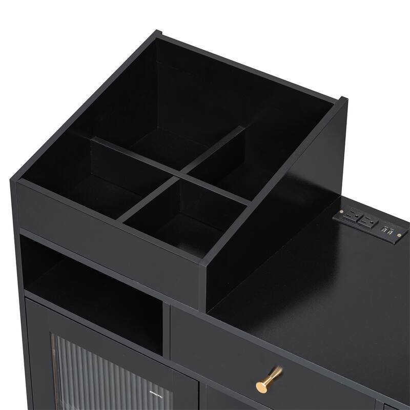Modern Makeup Vanity Desk with Drawers,Space-saving Dressing Table Set