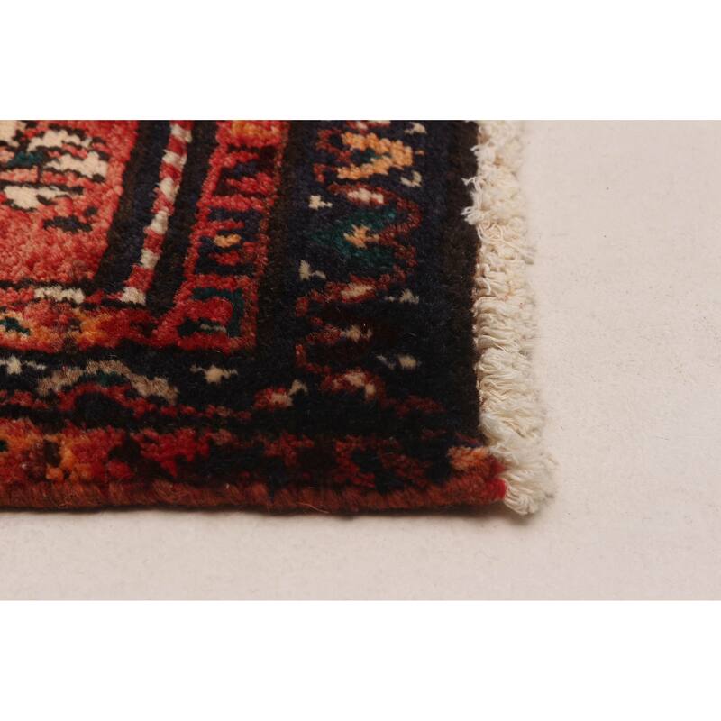 ECARPETGALLERY Hand-knotted Andelz Red Wool Rug - 3'9 x 10'5