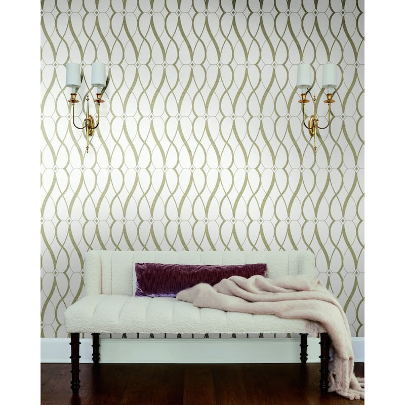 Fontaine, Graceful Geo 26.9' L X 27" W, Wallpaper Roll