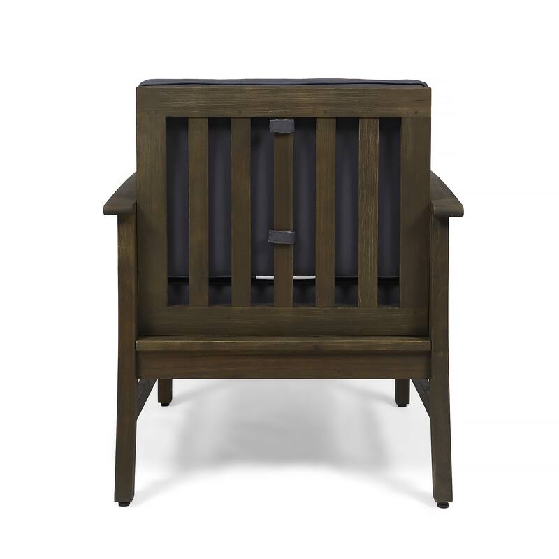 Perla Outdoor Acacia Wood Club Chair (Set of 2) by Christopher Knight Home