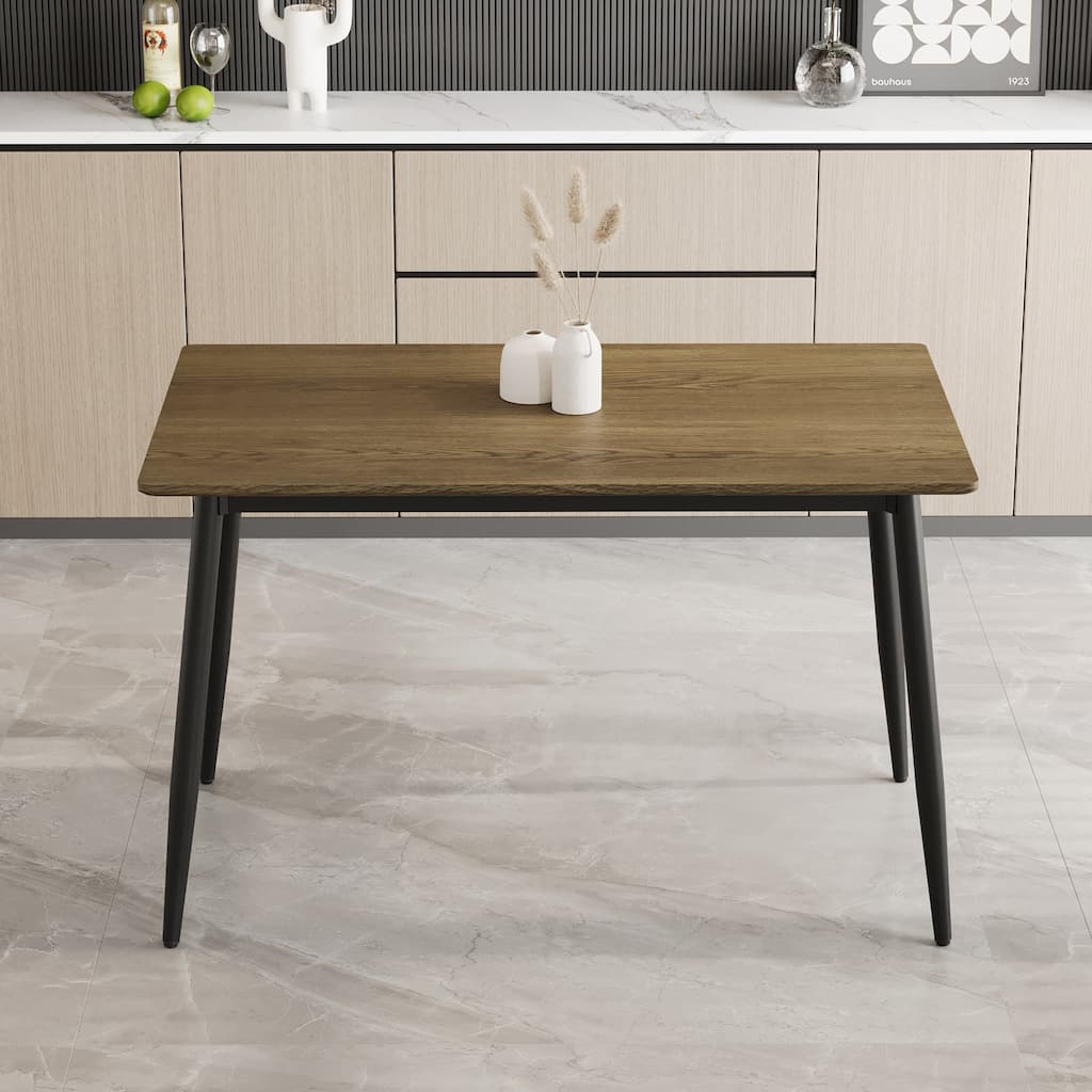 ​​Modern Dining Table with Rust Proof Base Assembly for Small Apartments Urban Living and Compact Spaces​