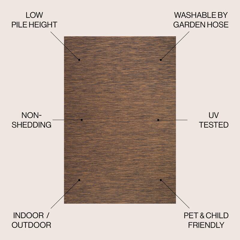 JONATHAN Y Bo Modern Flatweave Solid Area Rug
