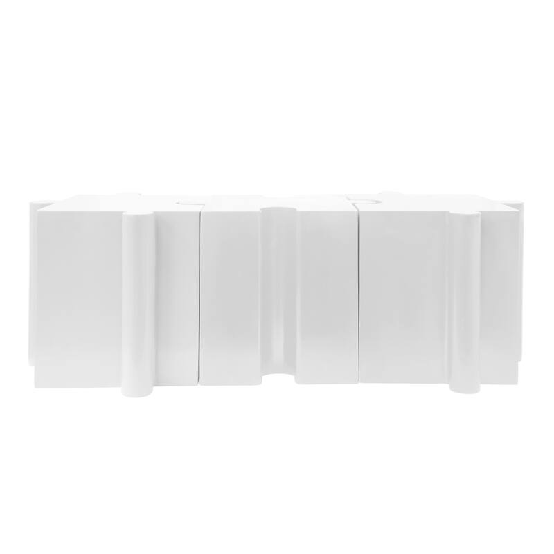 Modern Modular Side Tables, 3-Piece Interlocking Puzzle Set for Indoor & Outdoor, Heavy-Duty MGO Tabletop