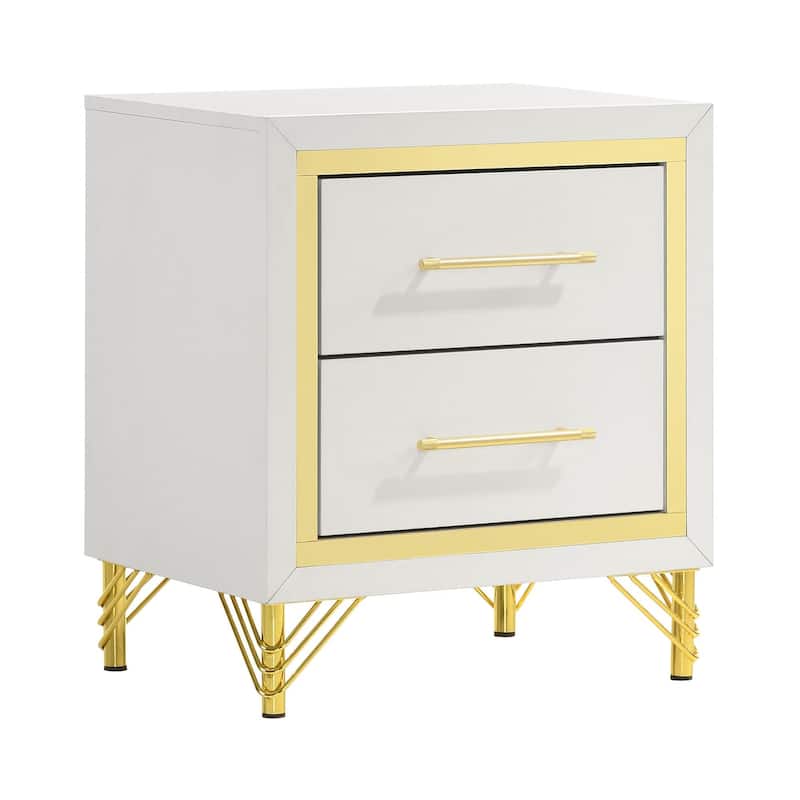 Chesney White 2-drawer Nightstand