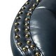preview thumbnail 40 of 45, HULALA HOME Genuine Leather Nailhead Trim Pushback Recliner with Rolled Arms