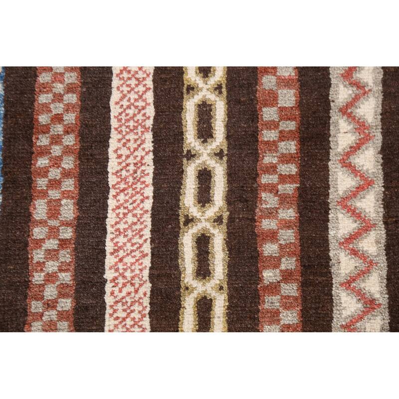 Brown Moharramat Oriental Home Decor Area Rug Hand-knotted Wool Carpet - 3'9" x 5'0"